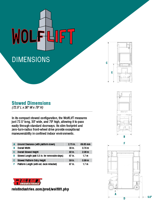 Download the Wolf Lift specifications